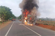 KSRTC bus catches fire in Ranebennur; passengers unhurt